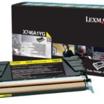 Toner Lexmark X746A1YG, yellow, 7 k, X746de , X748de ,