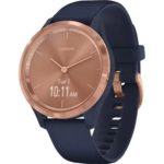 Ceas Smartwatch Garmin Vivomove 3S S/E EU Sport, Blue-Gold, Silicone