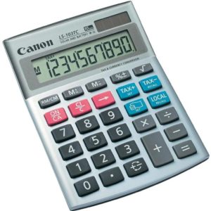 Calculator birou Canon LS-103TC, 10 digiti, display LCD, functie tax