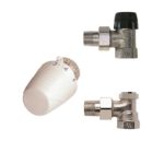 Set Robinet Honeywell VTL320EA15 format din: robinet termostatabil 1/2, cap