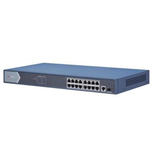 Switch 16 porturi POE Gigabit Hikvision DS-3E0518P-E; L2, UNMANAGED; 16