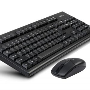 Kit tastatura + mouse A4tech 3100N, wireless, negru, tastatura GR-85