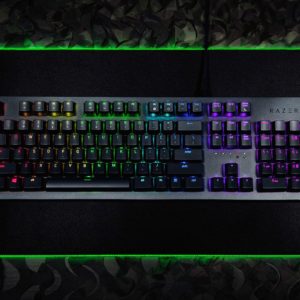 Tastatura Razer Huntsman, cu fir, US layout, neagra, Chroma backlighting