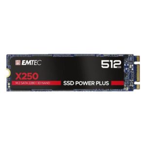 SSD Emtec X250, 512GB, SATA M2 2280, R/W speed 520MBs/500MBs