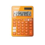 Calculator birou Canon LS100KMOR, 10 digiti, Dual power, culoare: orange.