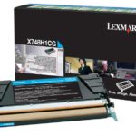 Toner Lexmark X748H1CG, cyan, X748DE, X748DTE