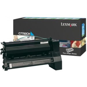 Toner Lexmark C7700CH, cyan, 10 k, C770dn , C770dtn ,