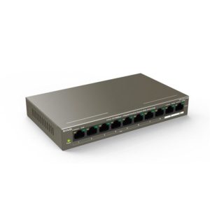 Tenda 8-Port10/100Mbps+2 Gigabit Desktop Switch With 8-Port PoE, TEF1110P-8-102W; Standard