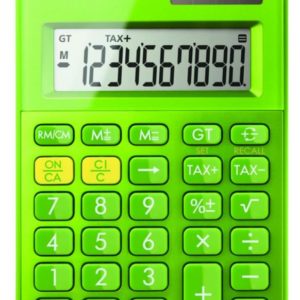 Calculator birou Canon LS100KMGR, 10 digiti, Dual power, culoare: verde.