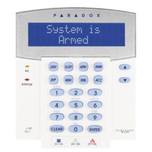 Tastatura Lcd Digiplex Paradox K641LX, Display Lcd Albastru, 32 de