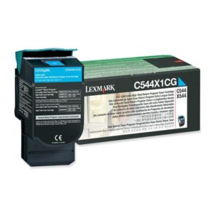 Toner Lexmark C544X1CG, cyan, 4 k, C544dn , C544dtn ,