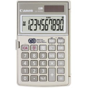 Calculator birou Canon LS10TEGDBL, 10 digiti, display LCD, alimentare solara