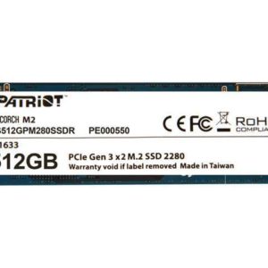 SSD Patriot, Scorch, 512GB, M.2 2280 PCIe gen 3 x