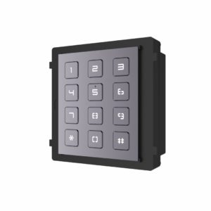 Modul de extensie videointerfon cu tastatura Hikvision DS-KD-KP; permite formarea codului