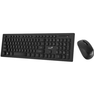 KIT wireless GENIUS, tastatura wireless 104 taste (chocolate style) +