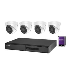Kit supraveghere Hikvision IP NK42E2H-1T(WD); 2MP; Kit-ul contine : 4