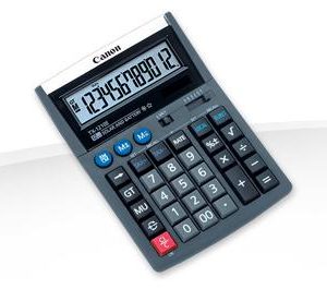 Calculator birou Canon TX-1210E, 12 digiti, display LCD, alimentare solara