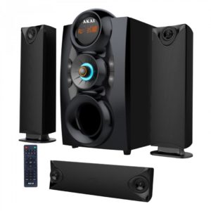 Sistem boxe 3.1 AKAI, USB/ Card Reader/FM, RMS 8W+18W, PMPO