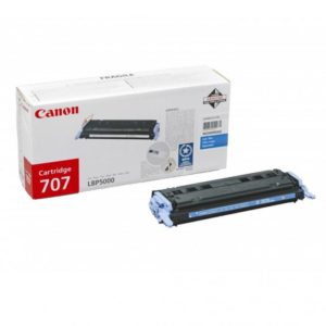 Toner Canon CRG707C, cyan, capacitate 2000 pagini, pentru LBP-5000