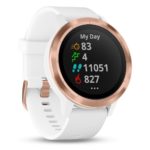 Ceas Smartwatch Garmin vivoactive 3, GPS, White/Rose, Gold Silicone