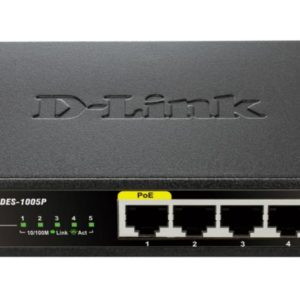 Switch D-Link DES-1005P, 5 porturi 10/100Mbps, 1 port PoE 802.3af,
