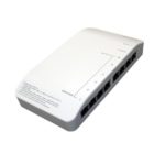 Distribuitor audio/video pentru videointerfonie Hikvision,DS-KAD606-P;8* RJ-45 interfaces, including 6 adaptive