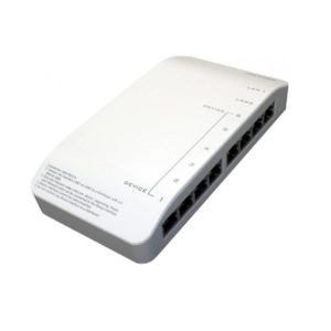 Distribuitor audio/video pentru videointerfonie Hikvision,DS-KAD606-P;8* RJ-45 interfaces, including 6 adaptive