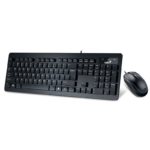 Kit tastatura + mouse Genius Slimstar C130, cu fir, negru,