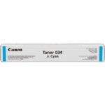 Toner Canon 034C, cyan, capacitate 7300 pagini, pentru IR1225/ IR1225IF