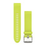 Curea ceas GARMIN QuickFit 20 mm,Fenix 5S, Amp Yellow Silicone,