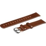 Curea ceas Garmin Vivomove HR, Replacement band, piele maro inchis
