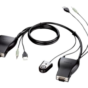 Switch KVM D-Link, 2 porturi Audio/USB, 2x USB, VGA connector,