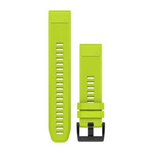 Curea ceas GARMIN QuickFit 22, Amp Yellow Silicone, Fenix 5,