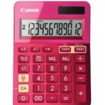 Calculator birou Canon LS123KPK roz, 12 digiti, ribbon, display LCD,