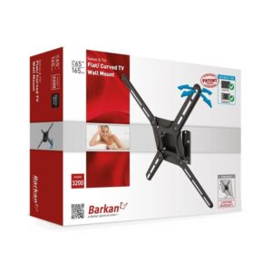 Suport perete LCD/Plasma plat/curbat Barkan, 3200.B, 29"-65"(165cm, 2 miscari: Swivel,Tilt,