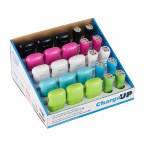 Stand Serioux, 15buc incarcator AC USB 2.1A, 10buc  incarcator