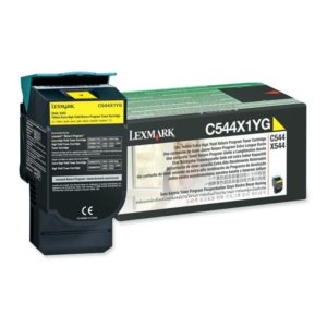 Toner Lexmark C544X1YG, yellow, 4 k, C544dn , C544dtn ,
