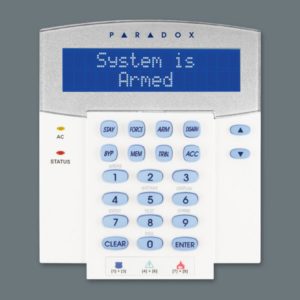 Tastatura LCD monocrom Paradox K641R, 32 caractere; cu cititor de