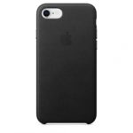 Apple iPhone 8/7 Leather Case - Black