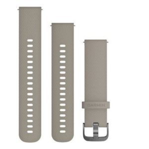 Curea ceas Garmin 20mm,gri piatra cu catarama gri ardezie, silicon,