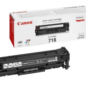 Toner Canon CRG718BK, black twin pack, capacitate 2x3400 pagini, pentru