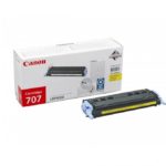 Toner Canon CRG707Y, yellow, capacitate 2000 pagini, pentru LBP-5000