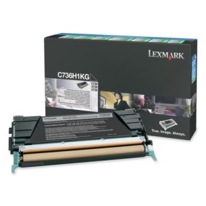 Toner Lexmark C736H1KG, black, 12 k, C736dn , C736dtn ,
