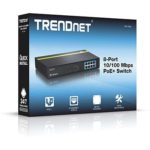 TRENDnet 8-Port 10/100 Mbps PoE+ Switch, TPE-T80H, 8* 10/100 Mbps