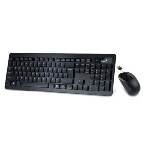 KIT wireless GENIUS, tastatura wireless 104 taste (chocolate style) +