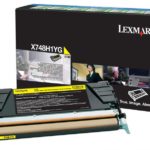 Toner Lexmark X748H1YG, yellow, X748DE, X748DTE