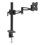 BARKAN Monitor Desk Mount, Black, 5 Movement -Vertical adjustment, Rotate,