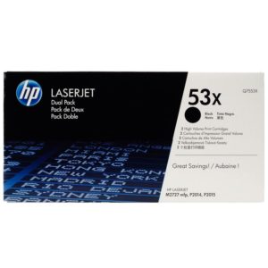 Toner HP Q7553XD, black, pachet dublu Q7553X, LaserJet M2727NF,LaserJet M2727NFS,