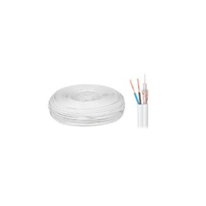 CABLU COAXIAL 75 CU+CU+2X0.5MM, KAB0546, 100M.