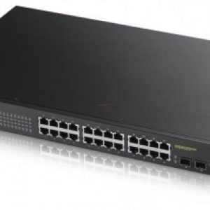 Zyxel GS1900-24HP 24-port GbE Smart Managed PoE Switch cu 2xSFP